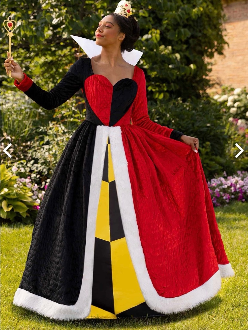 Disney Red and Black Queen Costume Maxi Dress